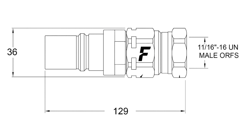 MOŠKA HITRA SPOJKA ZA MULTI-FASTER 3/8 3PLK,3PLV A - MOBILNI DEL