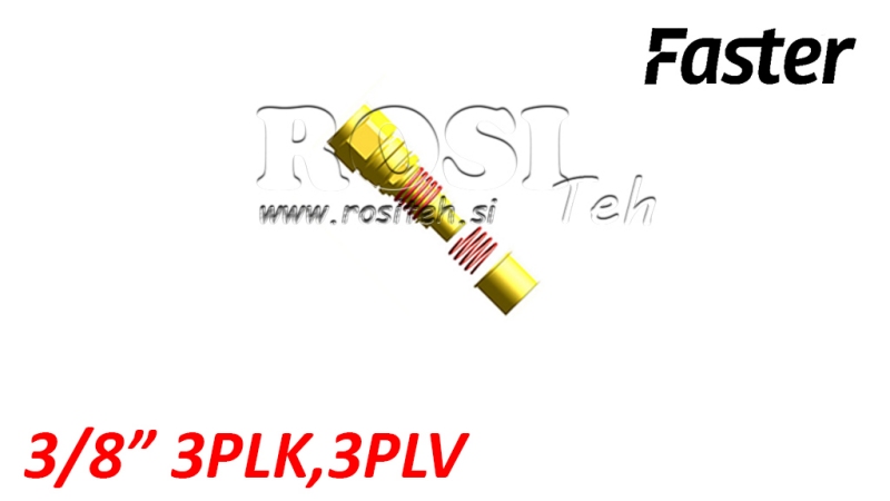 NAISPISTIK MULTI-FASTER 3/8 3PLK 3PLV FIKSEERITUD OSA