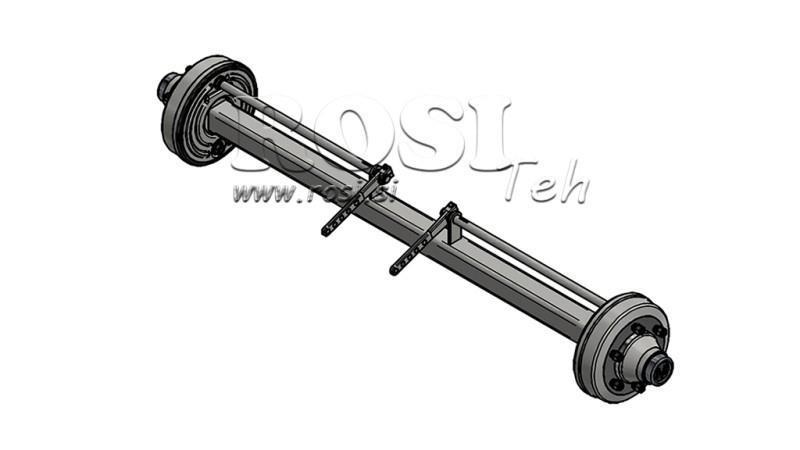 ΑΞΟΝΑΣ ΓΙΑ ΤΡΕΙΛΕΡ 7200 kg ΜΕ ΦΡΕΝΑ (1800 mm)