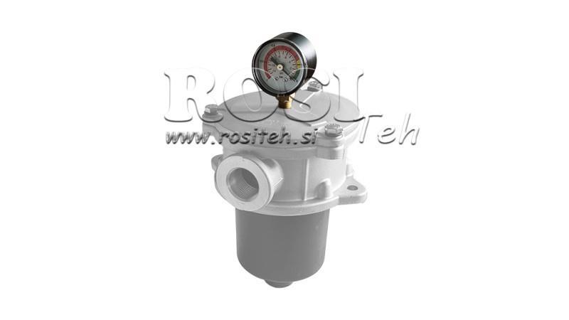 VAKUUMMÄTARE FÖR HYDRAULFILTER -1 - 0 BAR - 1/8
