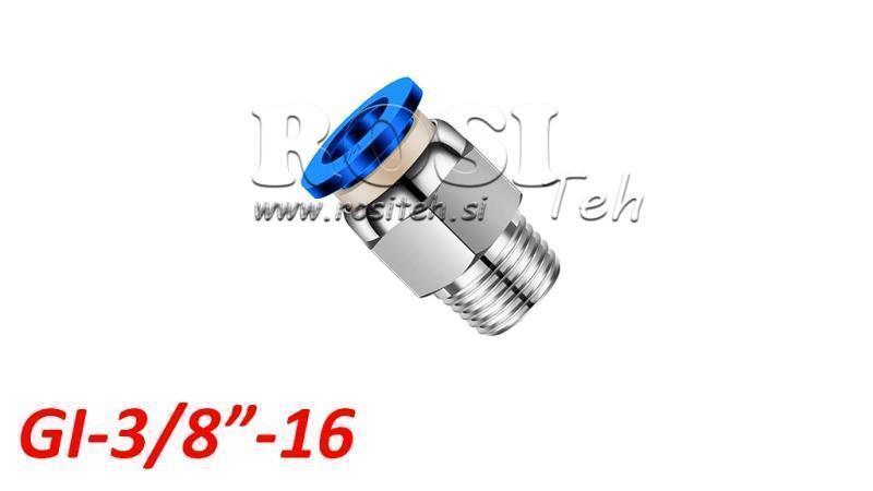 PNEUMATILINE PLUG STRAIGHT CONNECTION TPA KEEGA GI-038-16