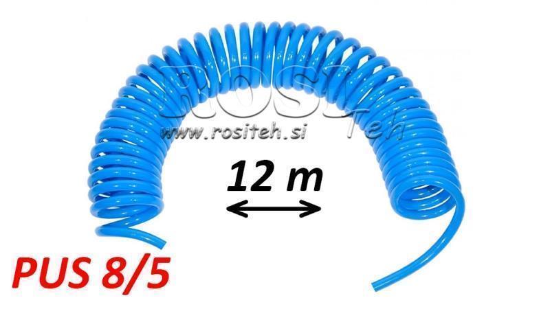 MANGUERA DE AIRE AZUL ESPIRAL PUS 8/5 12m SIN MUEBLES