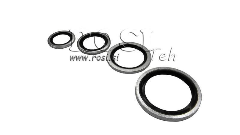ARANDELA CON JUNTAS DE GOMA 1'' - 33.85x42.95 mm