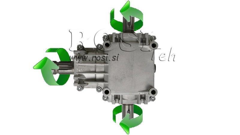 UHOLNÍKOVÝ REDUKTOR PTO-R22T 1:2 (23HP-17kW)