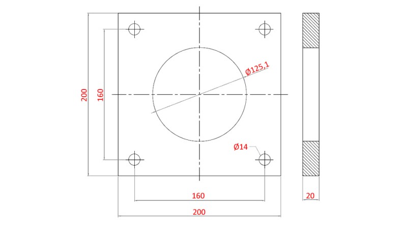 BRIDA PARA CILINDRO AL.110