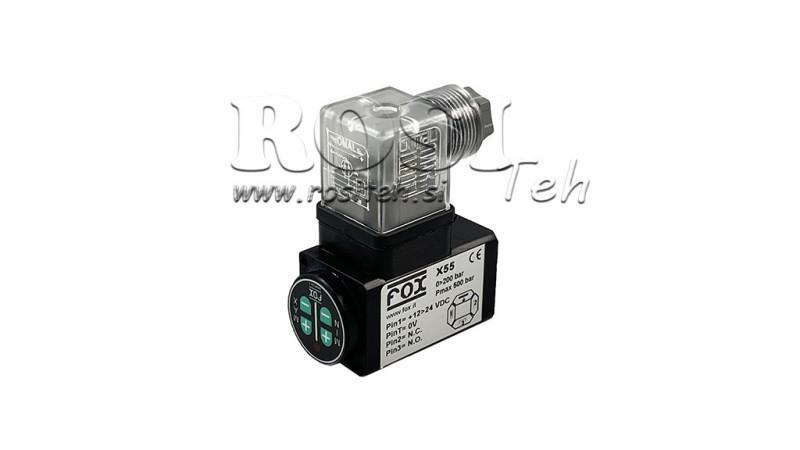 ELEKTRONISK TRYKSWITCH X55 0-200 BAR (MAX.500BAR)
