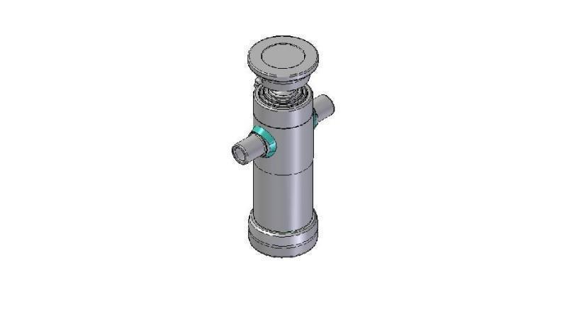 2033S - TELESCOPIC CYLINDER STANDARD/BALL 3 STAGES STROKE 683 DIAMETER 95
