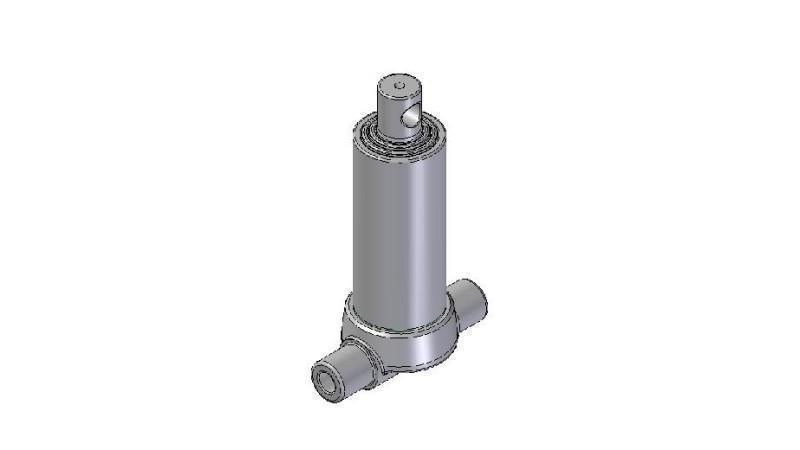 2533F - CYLINDRE TÉLESCOPIQUE INFÉRIEUR – TROU 3 ÉTAPES DÉPLACEMENT 683 DIAMÈTRE 95