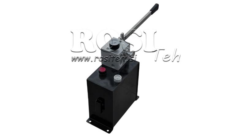 HYDRAULICKÝ RVBR AUTOMATICKÝ VENTIL PRE PRUŽINOVÝ VALEC S NÁDRŽOU A NÚDZOVOU RUKOVÄŤOU