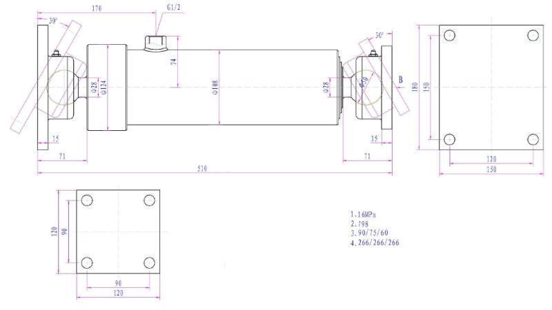 TELESKOOPSILINDER 3 LAIENEMIST  805MM K3B-7T