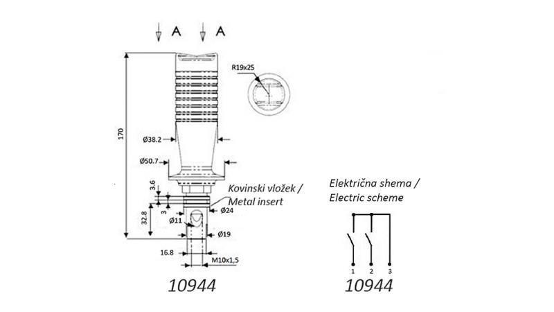 KAUGTÕUKER JOYSTICK - 1 NUPP - KAHEKORDNE