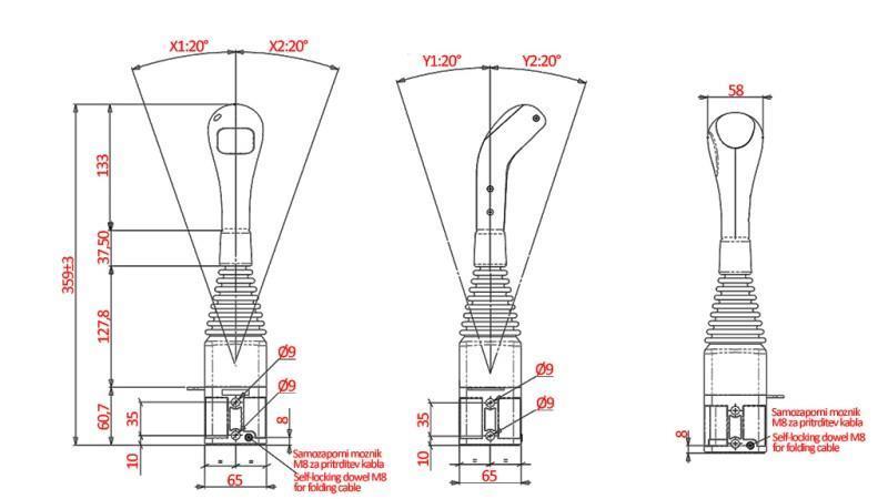JOYSTICK NIMCO KEREK CSIGÁHOZ - GOMB NÉLKÜL