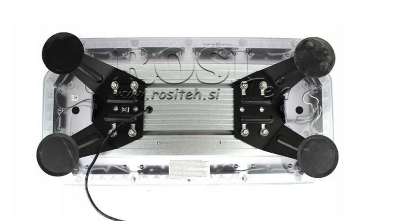 LED MAGNETICKÉ STROBOSKOPICKÉ OTOČNÉ SVETLO 56 LED 156W 12V-24V