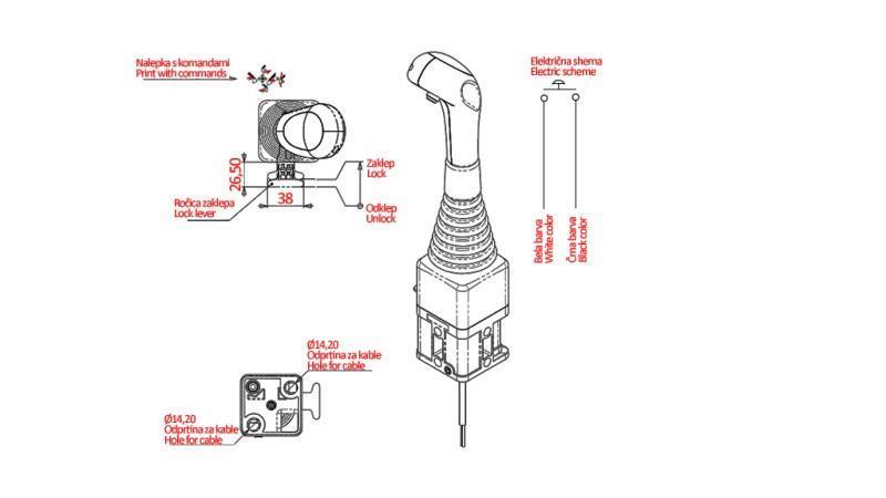 JOYSTICK NIMCO CSÖRLŐ GÖMBHEZ - 1x GOMB