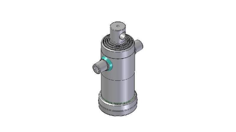 3041F -TÁVCSŐVES HENGER STANDARD/LYUK 4 FOKOZATÚ ÜTÉS 670 ÁTMÉRŐ 124