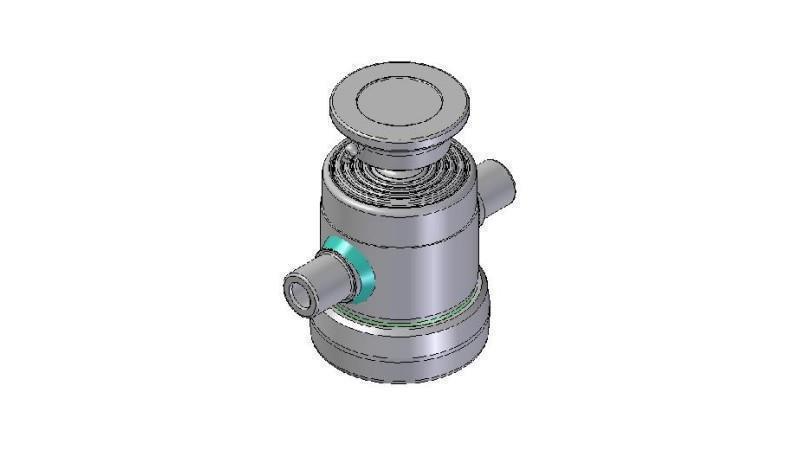 3090S -TELESCOPICKÝ CYLINDER STANDARD/KULOVÝ 5 STUPŇŮ ZDVIH 500 PRŮMĚR 124