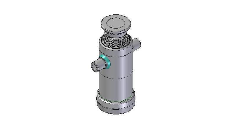 3092S -TELESCOPICKÝ CYLINDR STANDARD/KULIČKA 5 STUPŇŮ ZDVIH 1040 PRŮMĚR 124
