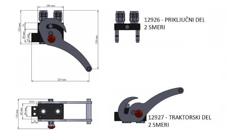 MULTI-FASTER SPOJKA 2-cestná BSP1/2 KOMPLETNÝ NOVÝ TYP