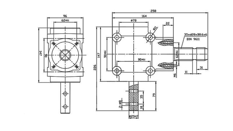 ÚHEL PŘEVODNÍK L-155J 1: 1.14 (16HP-12kW)
