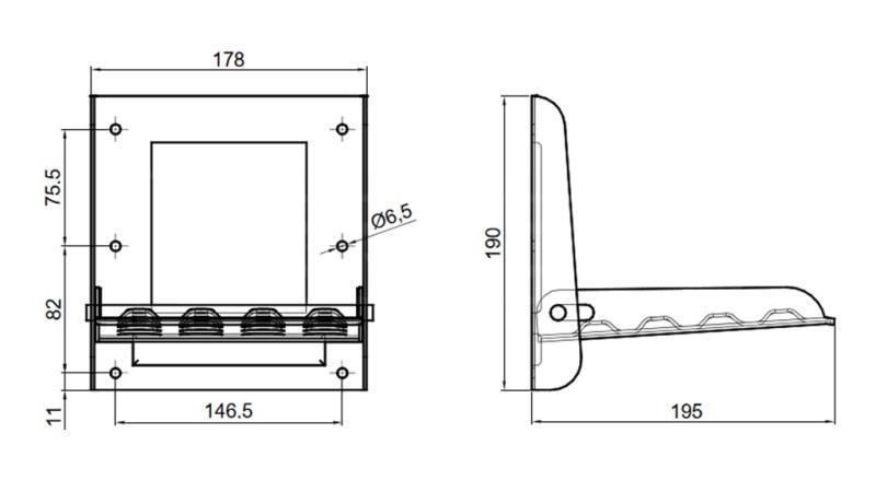 FOLDING TRIN TIL TRAILER GALVANISERET