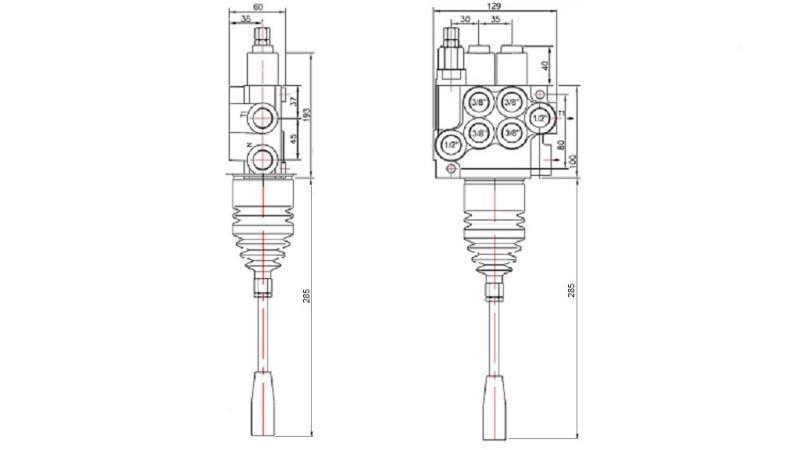 ΥΔΡ. ΒΑΛΒΙΔΑ 2xP40 JOYSTICK