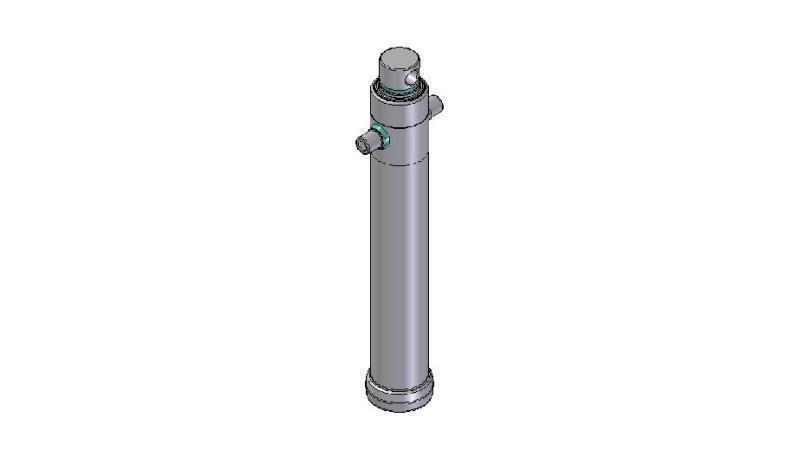 4029F -TELESCOPISK CYLINDER STANDARD/HUL 2 TRIN BEVÆGELSE 1395 DIAMETER 124