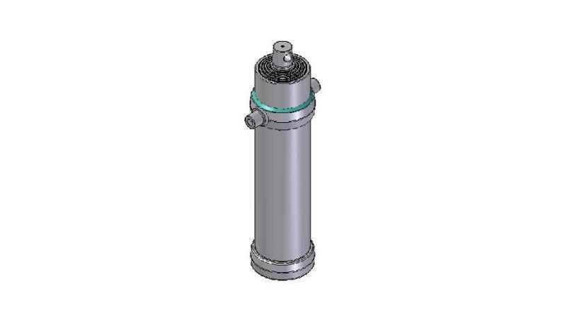 4066F -TELESCOPISK CYLINDER STANDARD/HUL 6 TRIN SLAG 4185 DIAMETER 190