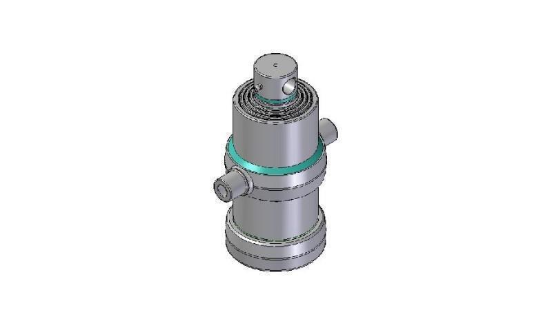 4070F - TELESCOPIC CYLINDER STANDARD/HOLE 4 STAGES TRAVEL 1030 DIAMETER 170