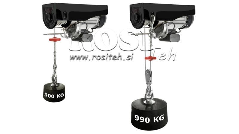 230 V ELEKTRILINE WINCH DWI 500/990 KG