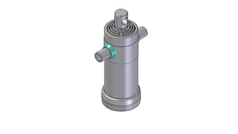 5023F -TELESCOPICKÝ CYLINDR STANDARD/DÍRA 5 STUPŇŮ CESTA 1290 PRŮMĚR 112