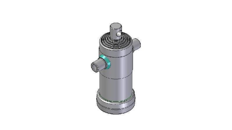 6004F - TELESCOPIC CYLINDER STANDARD/HOLE 6 STAGES TRAVEL 1245 FI 124
