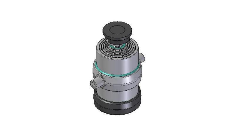 6050S - TELESCOPIC CYLINDER STANDARD/BALL 6 STAGES STROKE 1415 DIAMETER 215