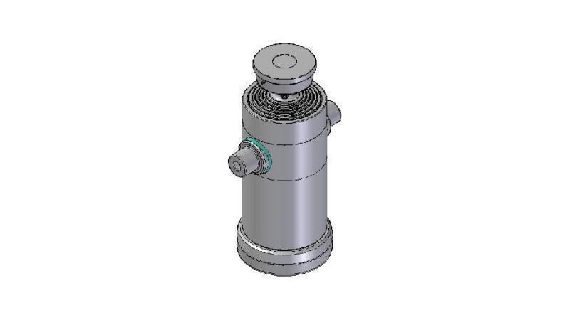 6065S -TELESCOPISK CYLINDER STANDARD/KUGLE 6 TRIN BEVÆGELSE 2400 DIAMETER 240