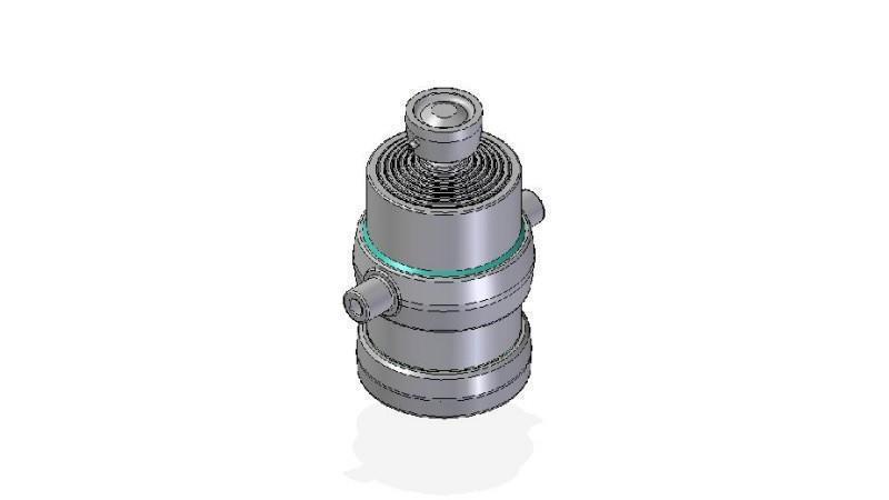 7050S -TELESCOPISK CYLINDER STANDARD/BOLD 7 TRIN REJSE 1665 DIAMETER 215