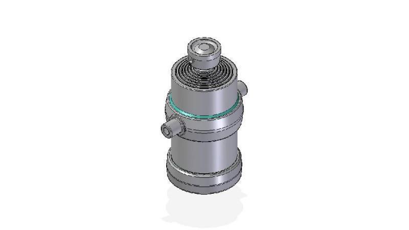 7052S - TELESCOPIC CYLINDER STANDARD/BALL 7 STAGES STROKE 2085 DIAMETER 215
