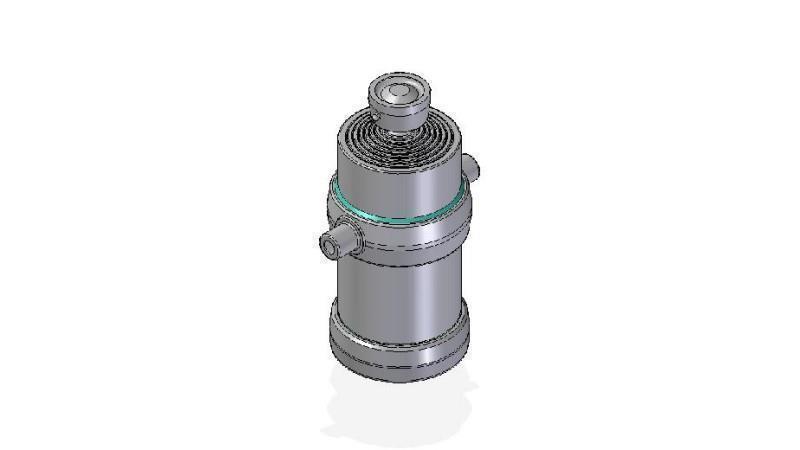 7057S -TELESCOPISK CYLINDER STANDARD/BOLD 7 TRIN REJSE 2340 DIAMETER 215
