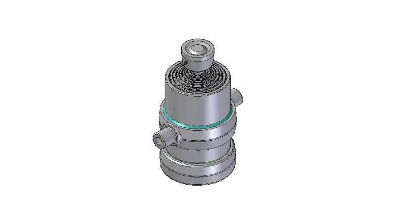 8003S -TELESCOPISK CYLINDER STANDARD/KUGLE 8 TRIN BEVÆGELSE 1700 DIAMETER 190