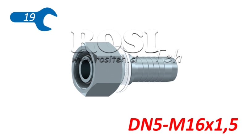 HÜDRAULILINE ÜHENDUS DKOS 8 NAISTE DN5-M16X1,5