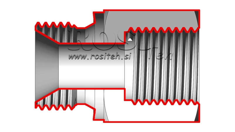 HIDRAVLIČNI ADAPTER MOŠKI-ŽENSKI 1/2-18x1,5
