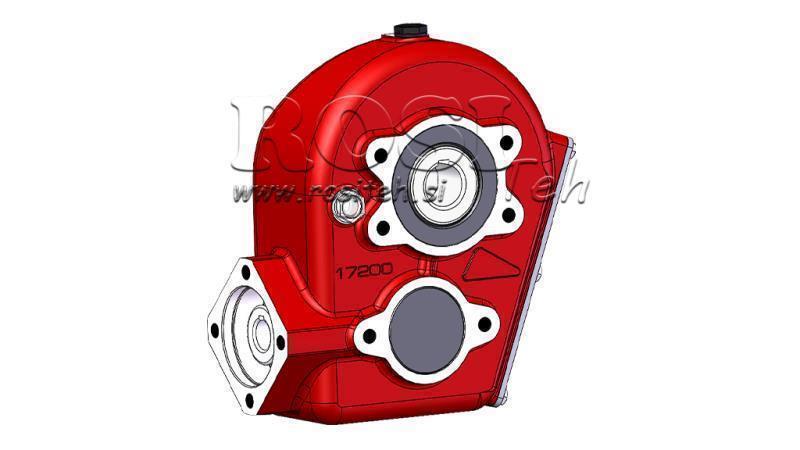 PŘEVODOVKA - PŘEVODOVKA RT210 PRO HYDRAULICKÝ MOTOR MP/MR/MS POMĚR 16.4:1