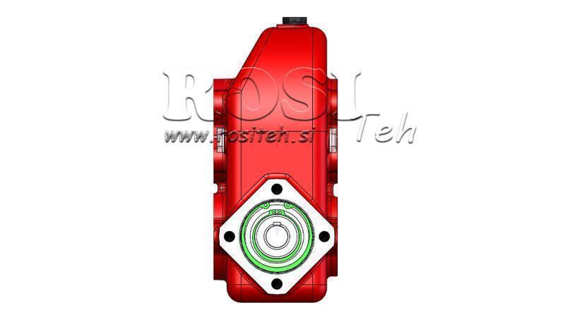 PŘEVODOVKA - PŘEVODOVKA RT210 PRO HYDRAULICKÝ MOTOR MP/MR/MS POMĚR 16.4:1