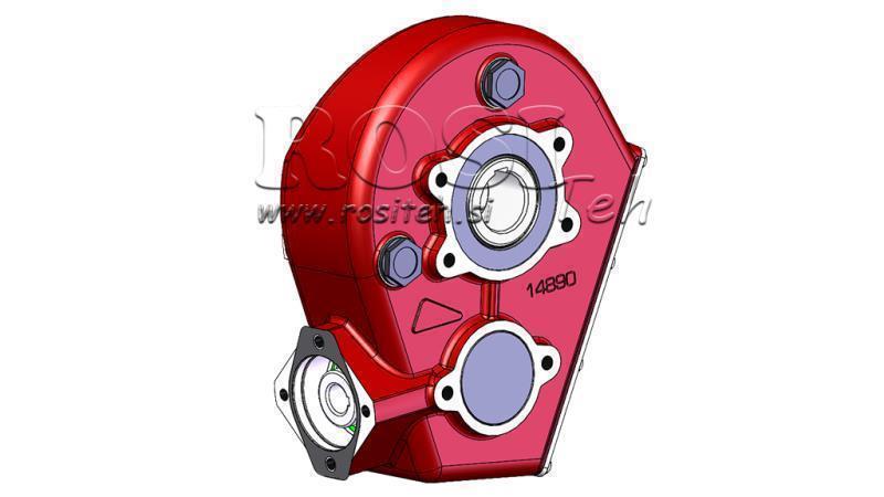 PŘEVODOVKA - PŘEVODOVKA RT250 PRO HYDRAULICKÝ MOTOR MP/MR/MS POMĚR 21.1:1