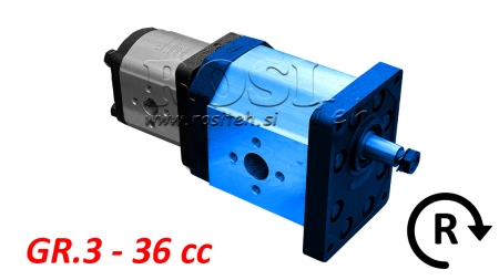 HYDRAULICKÉ PUMPA 30C36X198 PRVNÍ GR.3 GR.2 36 CC PRAVÁ