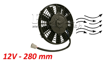 AXIÁLNÍ VENTILÁTOR 280MM PULL 12V