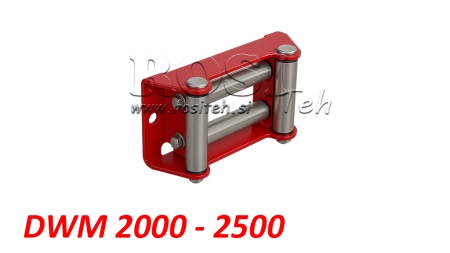 RULLENDE GUIDE TIL STÅL KABEL DWM 2000-2500