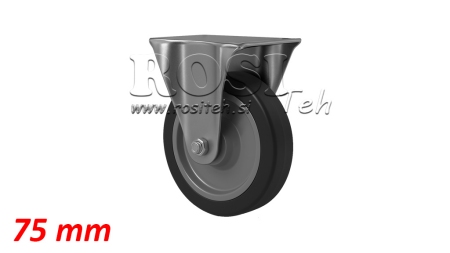 RUOTA 75mm CON BASE FISSA