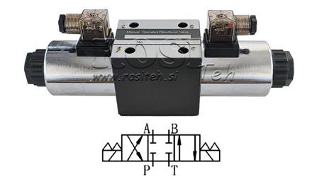 HYDRAULISCHE ELEKTROMAGNETISCHE KRAAN KV-4/3 CETOP 5 12/24/230V N1