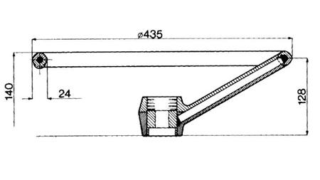 ROOLI RINGI DIAMEETER 435 - h 128