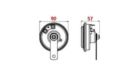 SIRENA TYP 1 - HORN 12V