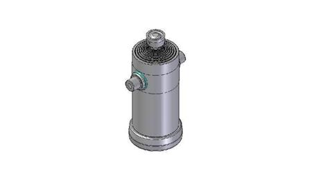 1032S - TELESCOPIC CYLINDER STANDARD/BALL 10 STAGES TRAVEL 2830 DIAMETER 270